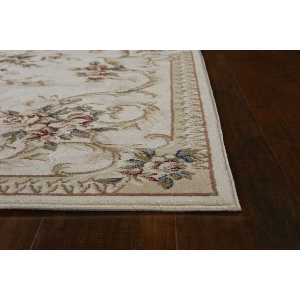 3'x5' Ivory Bordered Floral Indoor Area Rug - 353450. Picture 4