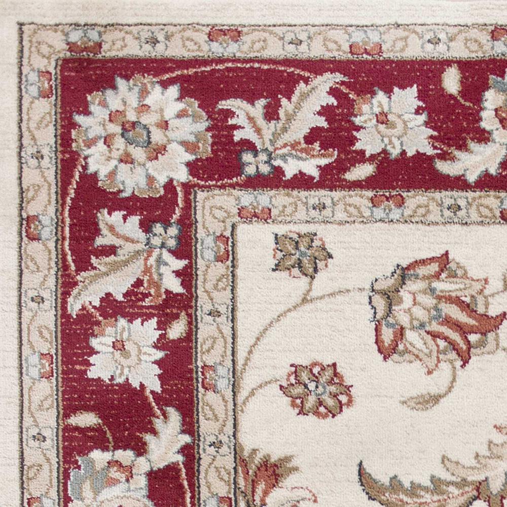 3'x5' Ivory Red Floral Indoor Area Rug - 353463. Picture 2