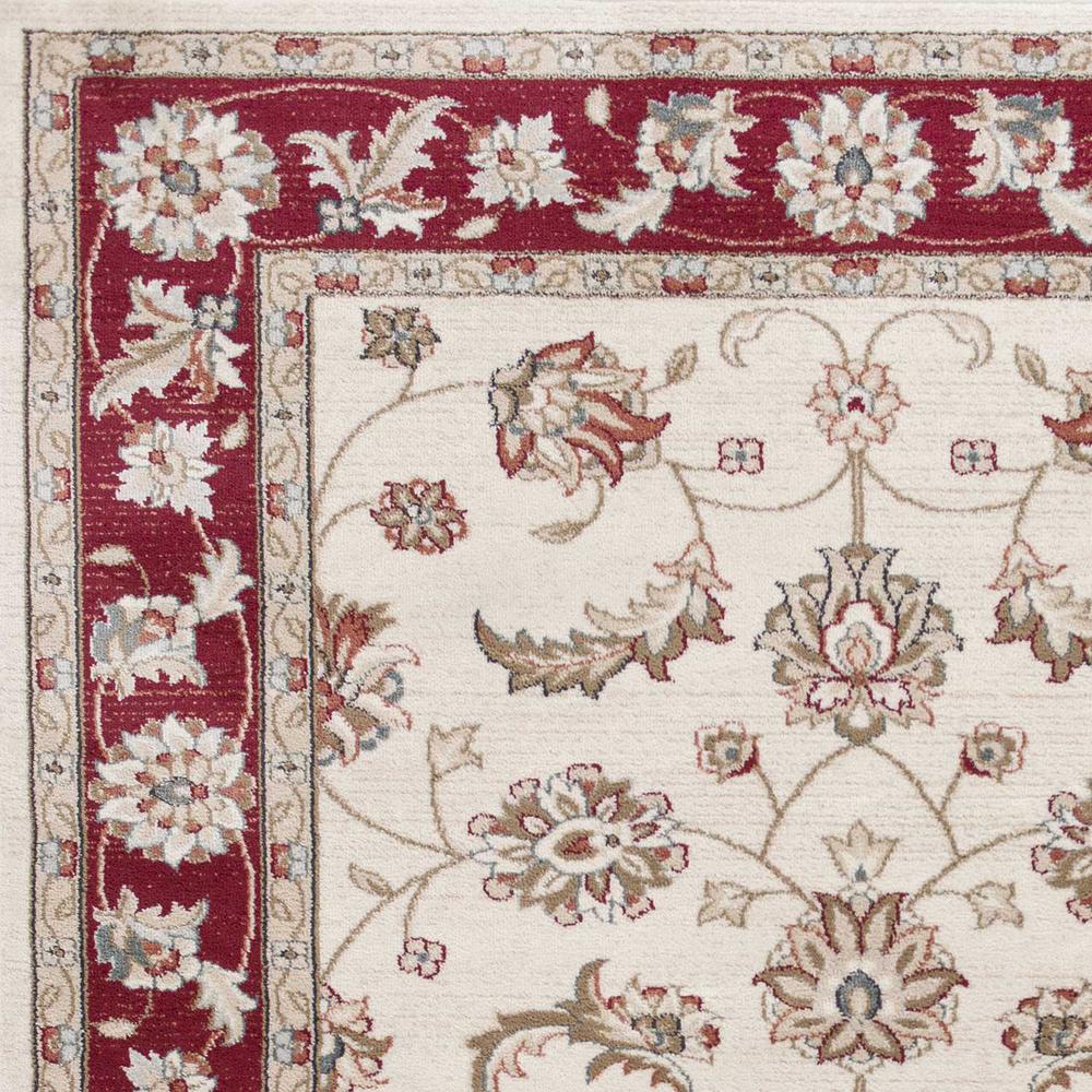 3'x5' Ivory Red Floral Indoor Area Rug - 353463. Picture 3