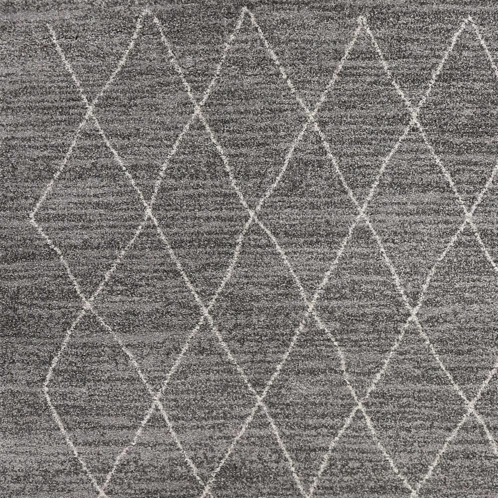 3' x 5' Grey Diamond Pattern Area Rug - 353763. Picture 3