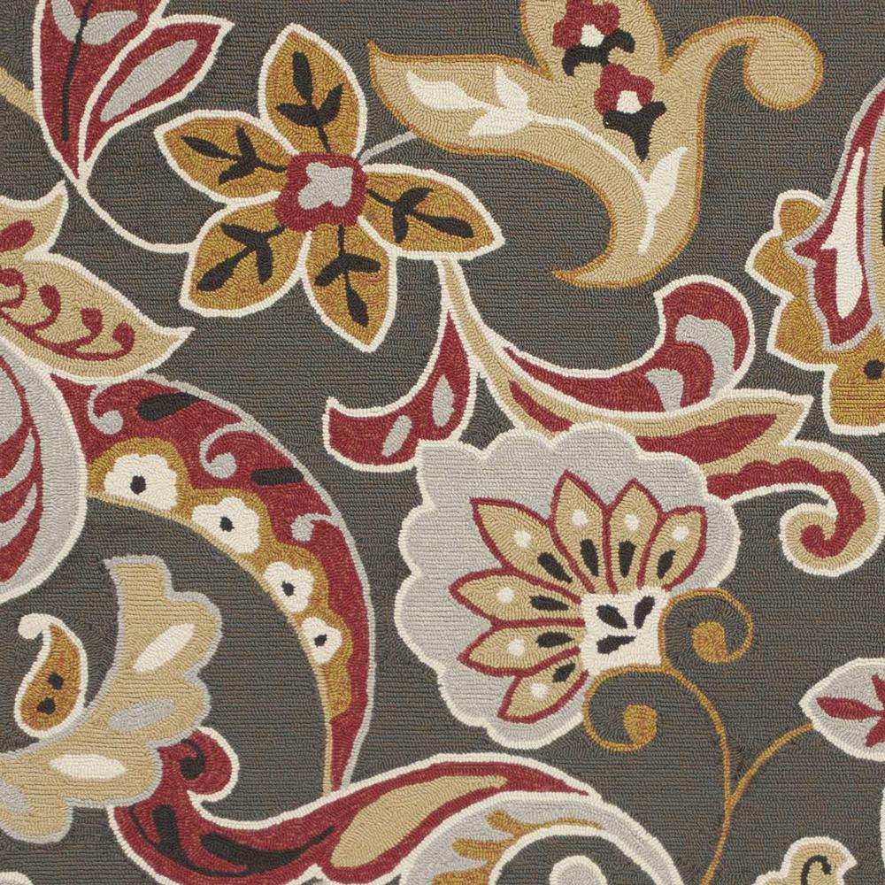3' x 5' Taupe Floral UV Treated Area Rug - 353835. Picture 4