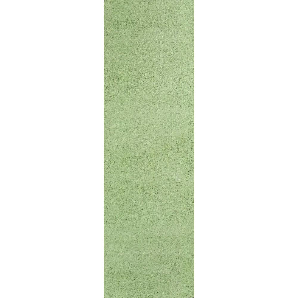 2' x 7' Spearmint Green Plain Runner  Rug - 353883. Picture 1