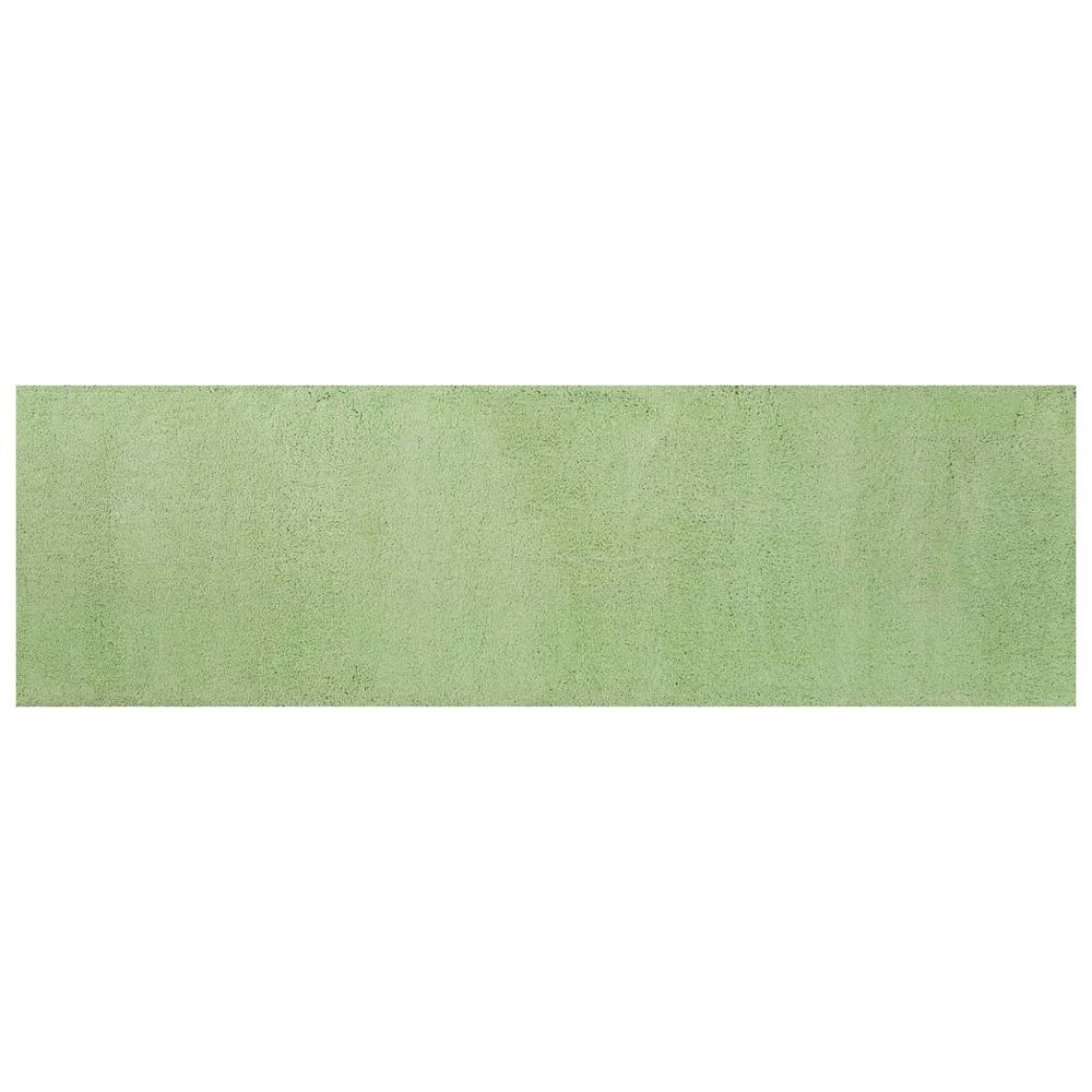 2' x 7' Spearmint Green Plain Runner  Rug - 353883. Picture 2