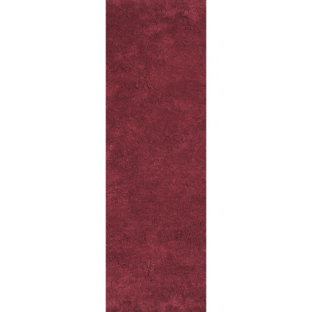 2' x 7' Red Plain Runner Rug - 353897. Picture 1