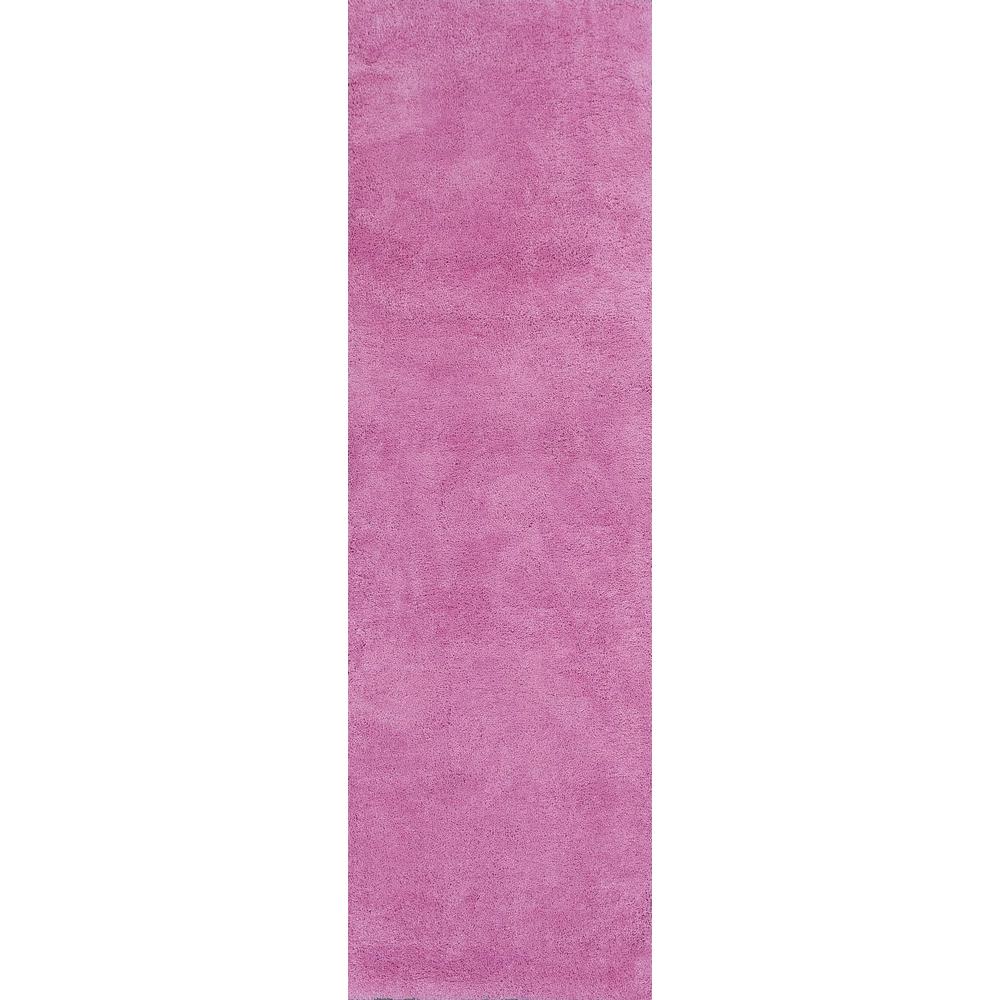 2' x 7' Hot Pink Plain Runner Rug - 353905. Picture 1