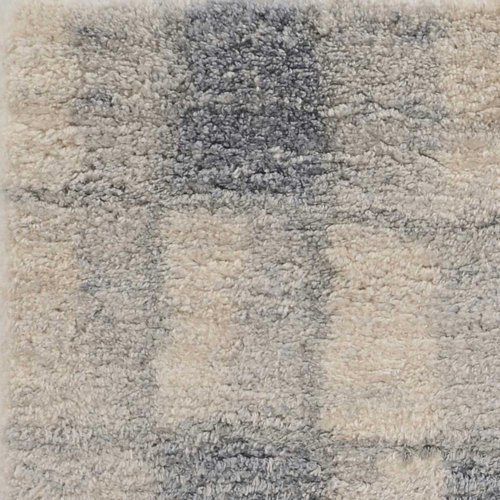4'x6' Ivory Blue Machine Woven Abstract Blocks Indoor Area Rug - 353908. Picture 2