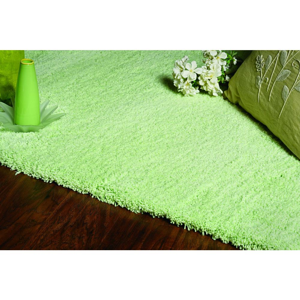 3'x5' Spearmint Green Indoor Shag Rug - 353913. Picture 2
