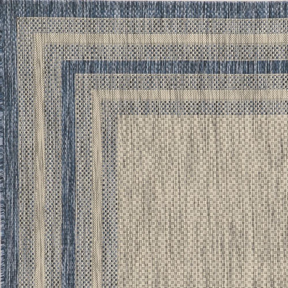 5' x 8'  Grey or  Denim Bordered UV Treated Area Rug - 353954. Picture 3