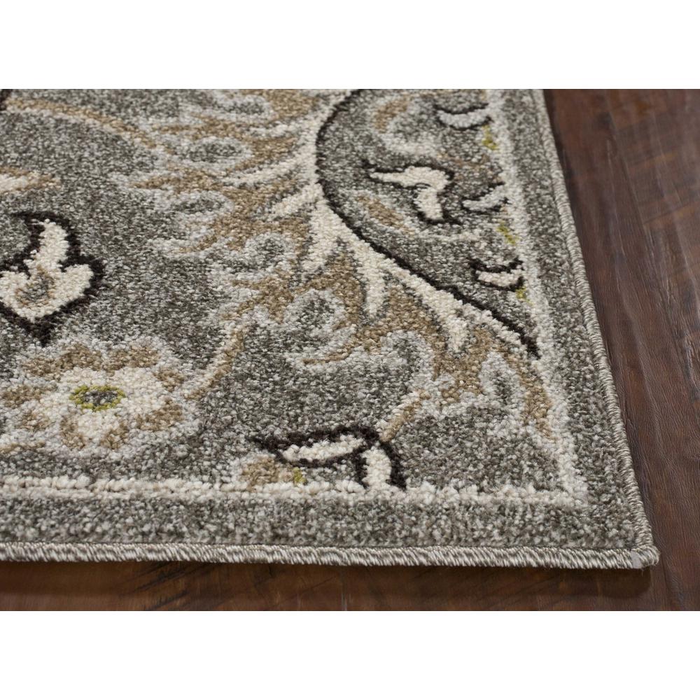 5' x 8' Grey Medallion UV Treated Area Rug - 354067. Picture 4