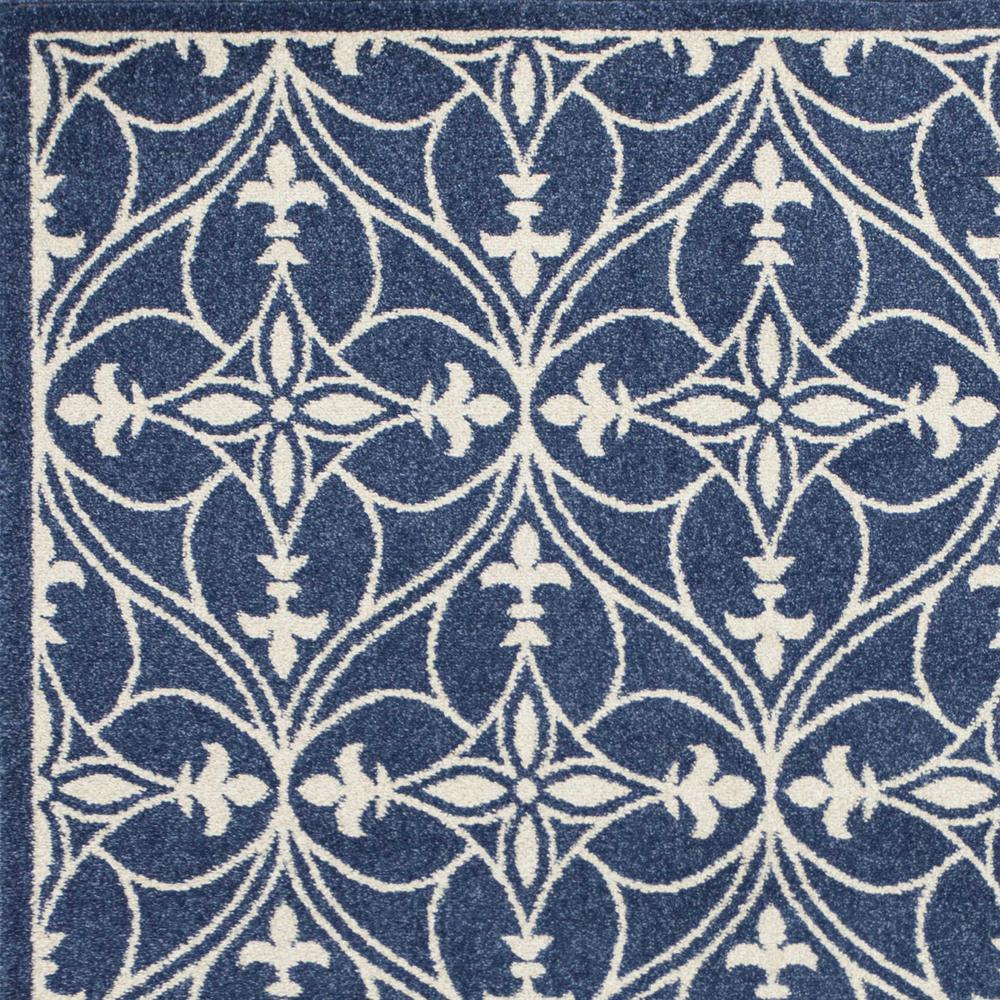 5' x 8' Denim Classical Pattern UV Treated Area Rug - 354072. Picture 4