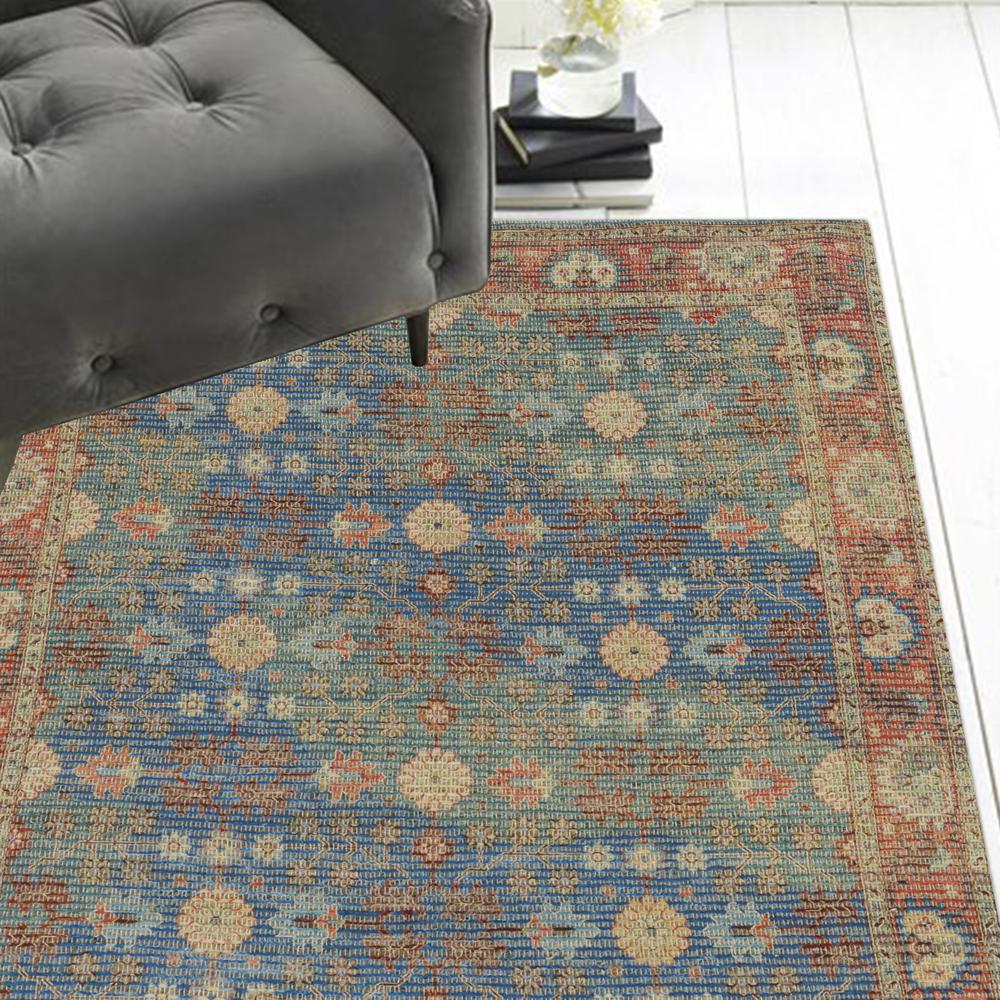 7' x 9'  Jute Blue or  Red Area Rug - 354094. Picture 6