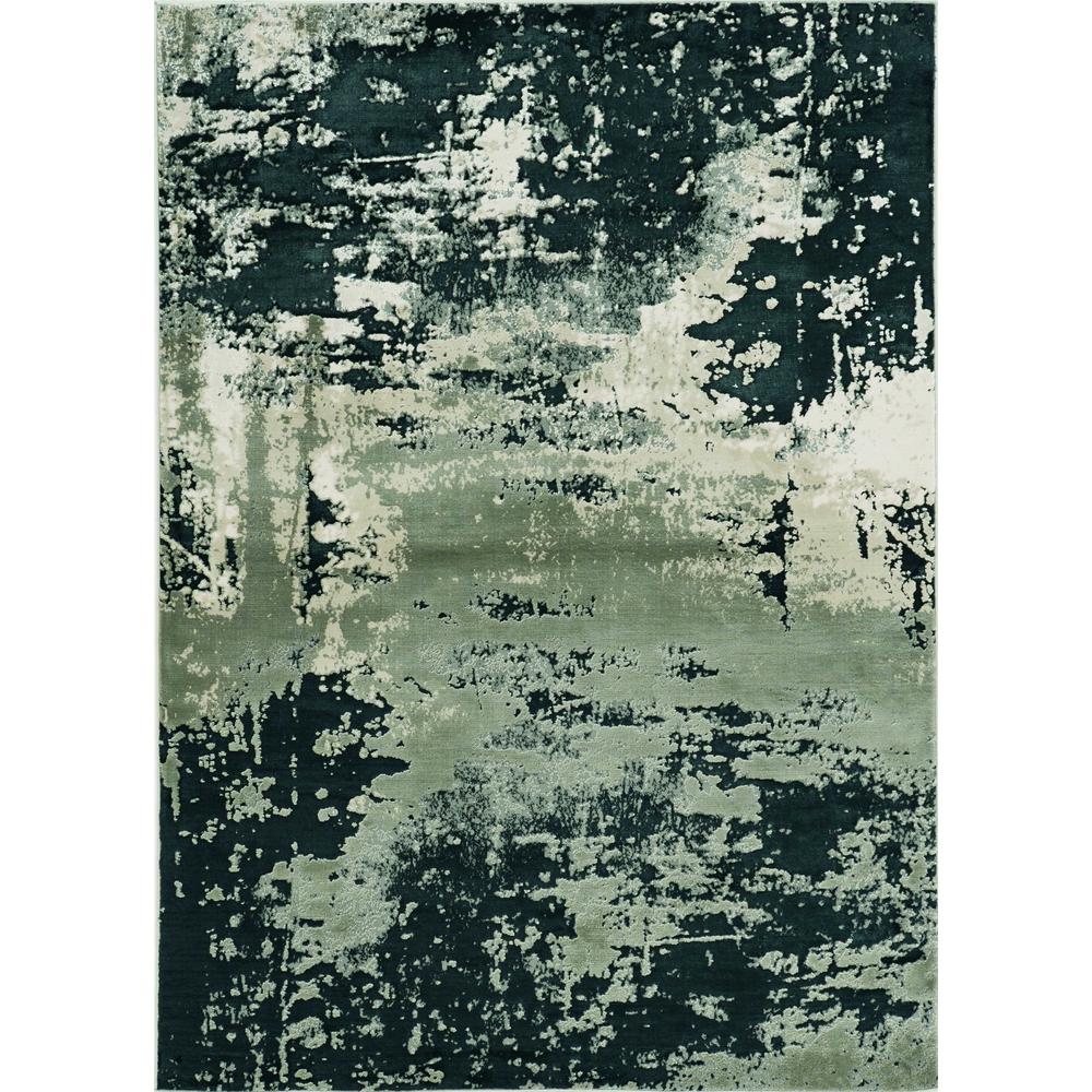 6' x 9'  Polyester Silver Charcoal Area Rug - 354140. The main picture.