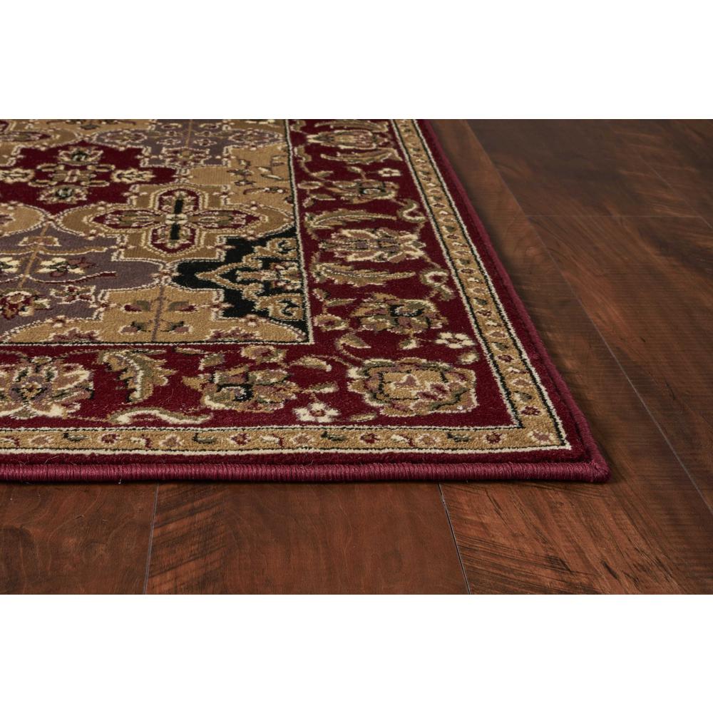 8'x11' Red Machine Woven Traditional Quatrefoil Indoor Area Rug - 354177. Picture 3