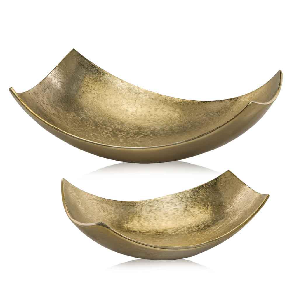Brushed Gold Large Scoop Bowl - 354616. Picture 1