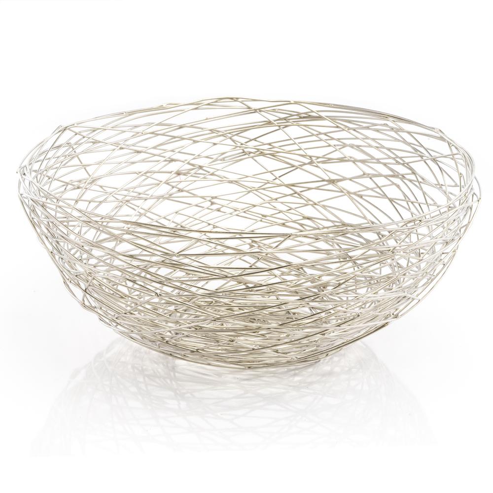 Abstract Silver Wire Centerpiece Bowl - 354775. Picture 2