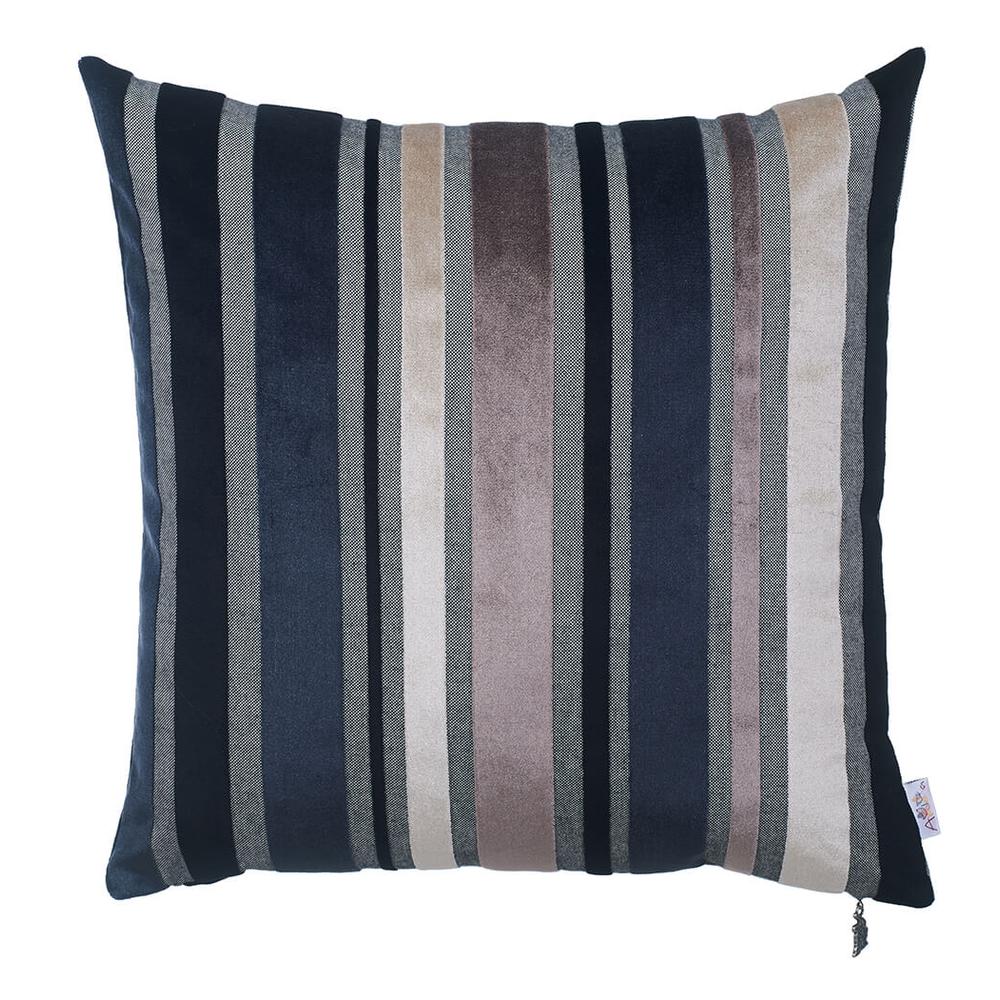 Set of 2 Midnight Variegated Stripe Decorative Pillow Covers - 355282. Picture 1