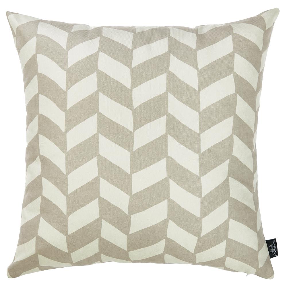 18"x18"Gray Olive Towers Decorative Throw Pillow Cover Printed - 355316. Picture 1