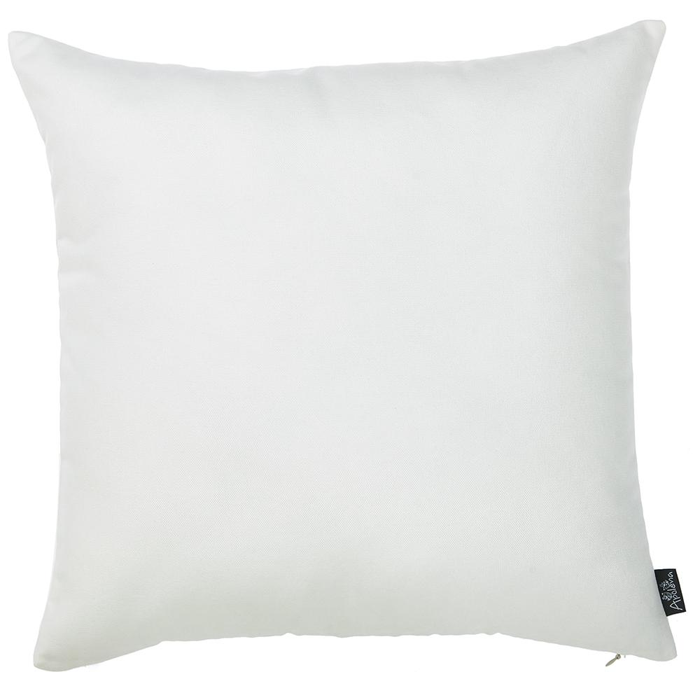 Set of 2 Bright White Brushed Twill Decorative Throw Pillow Covers - 355368. Picture 1