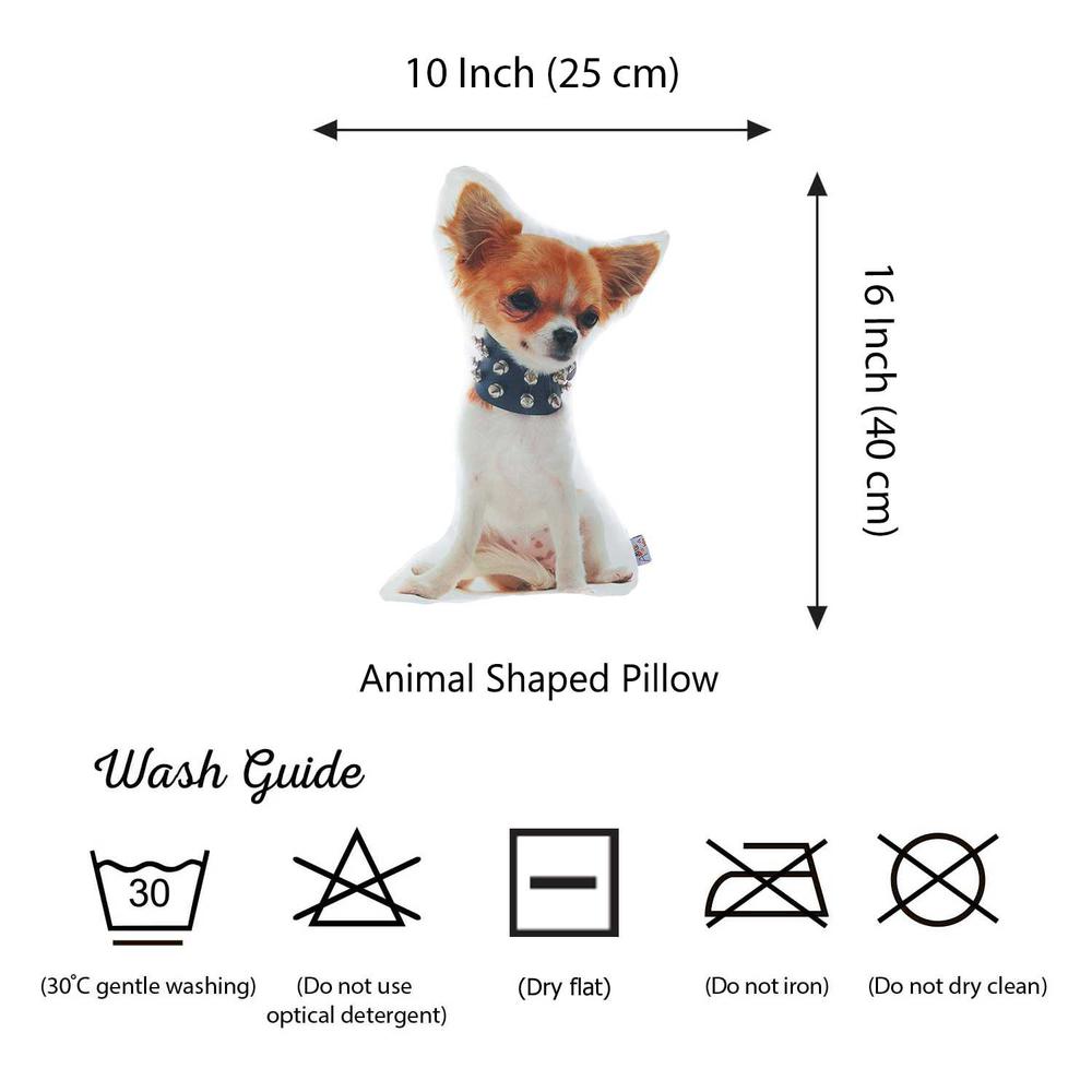 Pomerarian Dog Shape Filled Pillow Animal Shaped Pillow - 355394. Picture 3