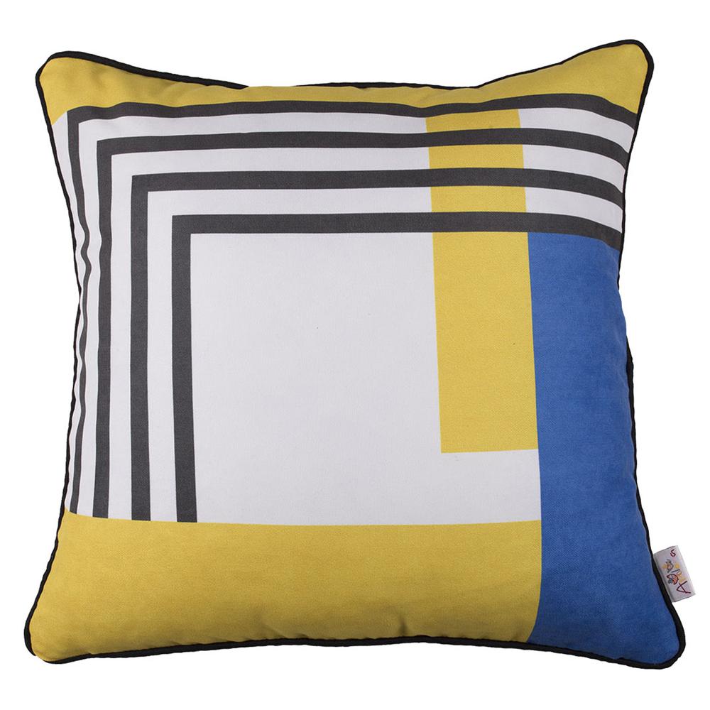 Square Abstract Geo Decorative Throw Pillow Cover - 355460. Picture 1