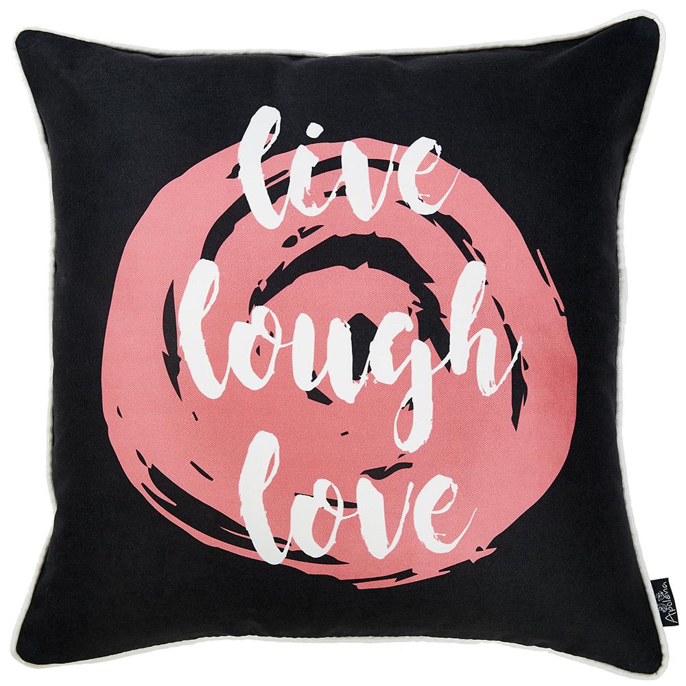 Live Laugh Love Decorative Throw Pillow Cover - 355472. Picture 1