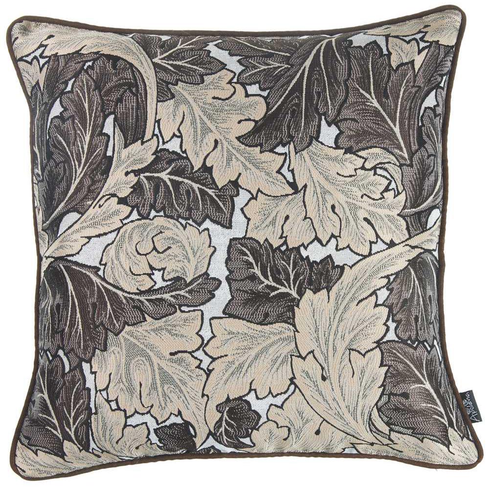 Brown Maple Leaf Decorative Throw Pillow Cover - 355478. Picture 2