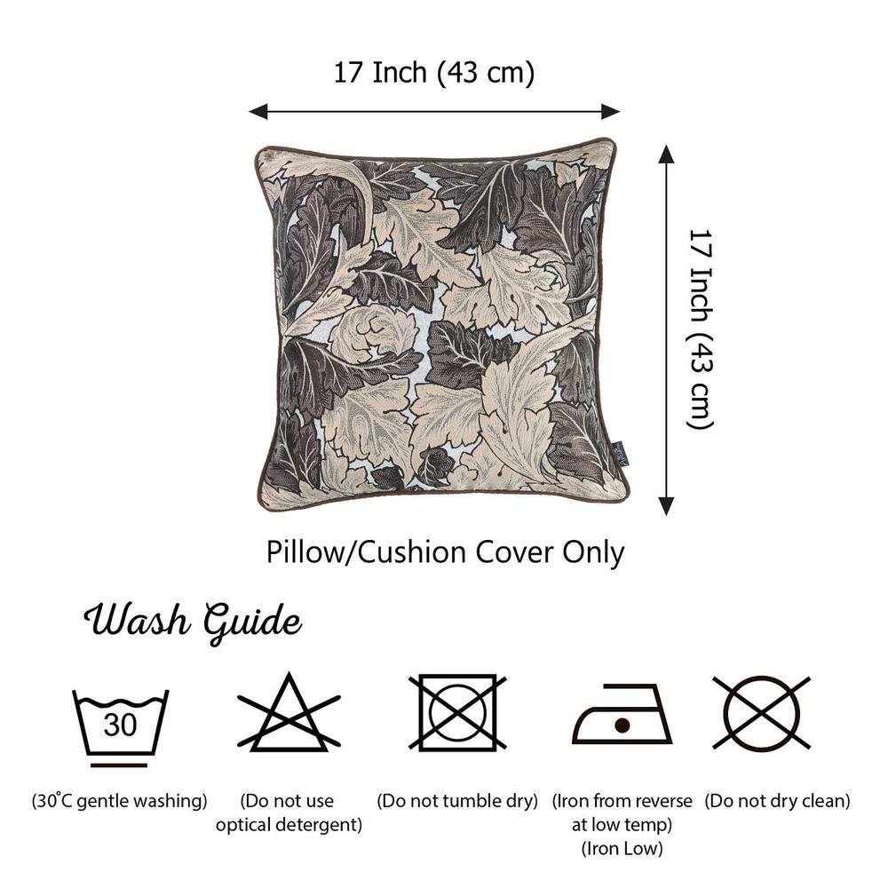 Brown Maple Leaf Decorative Throw Pillow Cover - 355478. Picture 4
