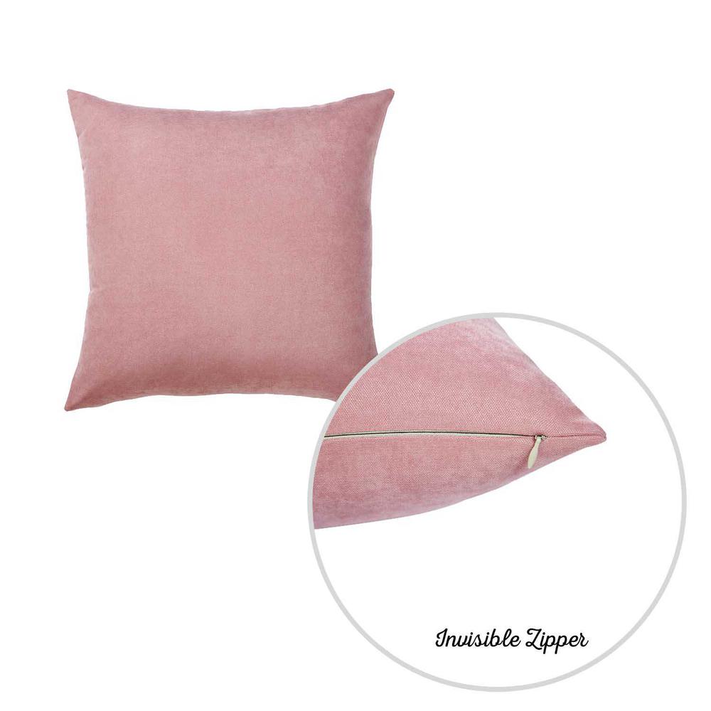 Set of 2 Mauve Pink Brushed Twill Decorative Throw Pillow Covers - 355502. Picture 2