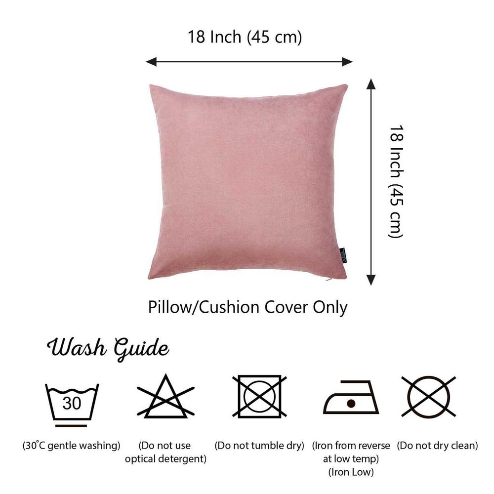 Set of 2 Mauve Pink Brushed Twill Decorative Throw Pillow Covers - 355502. Picture 3