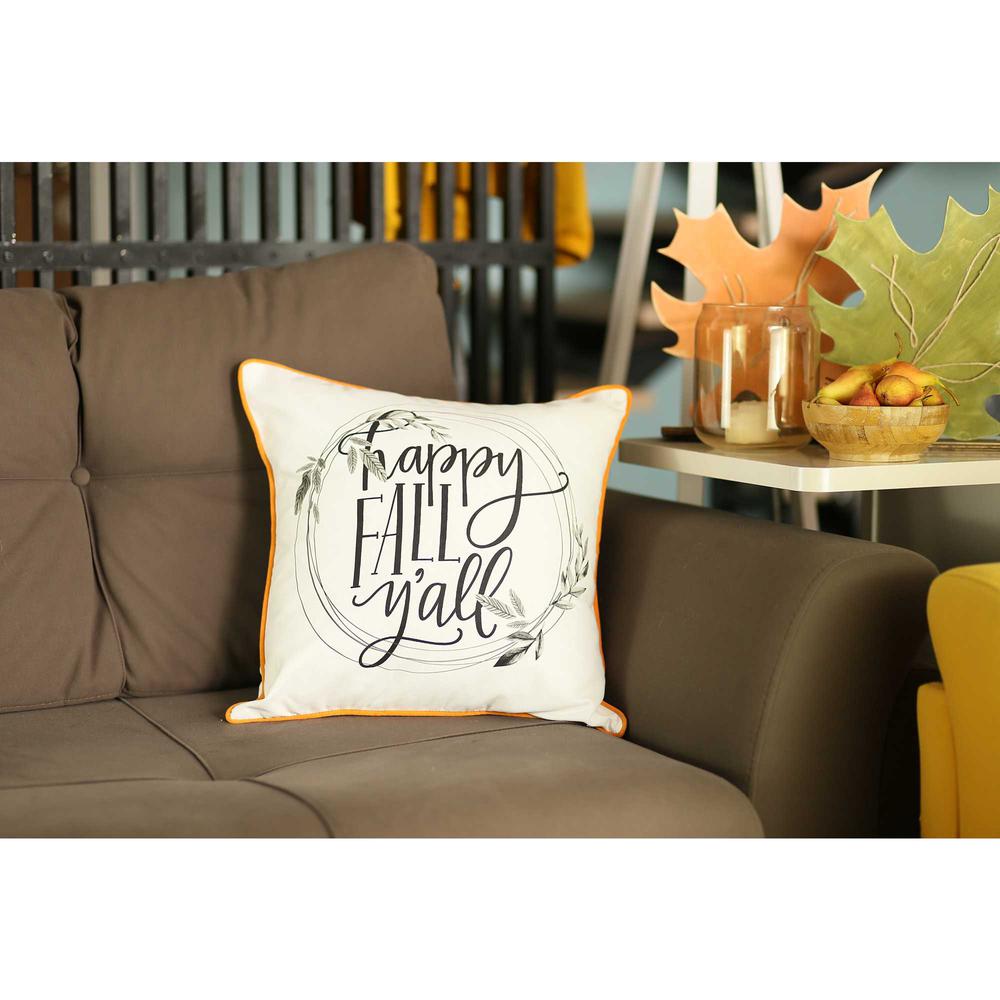 18"x18" Thanksgiving Quote Printed Decorative Throw Pillow Cover - 355608. Picture 1