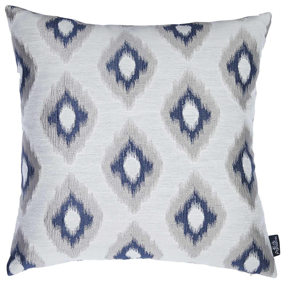17"x 17" Jacquard Chic Decorative Throw Pillow Cover - 355618. Picture 3
