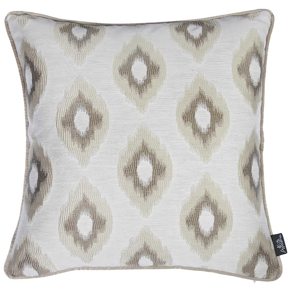 Neutral Browns Ikat Decorative Throw Pillow Cover - 355663. Picture 3