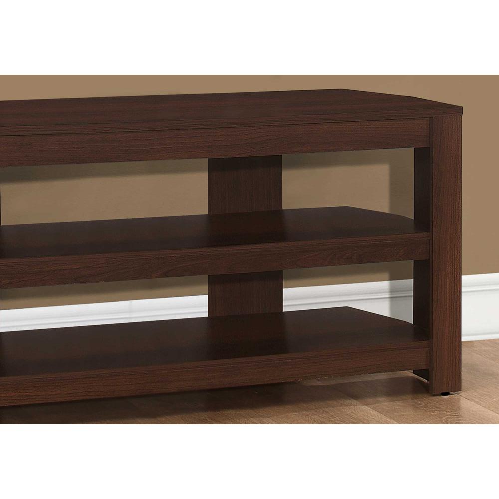 15.5" x 42" x 19.75" Cherry Particle Board Laminate  TV Stand - 355704. Picture 2