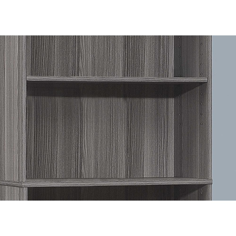11.75" x 24.75" x 71.25" Grey 5 Shelves  Bookcase. Picture 2