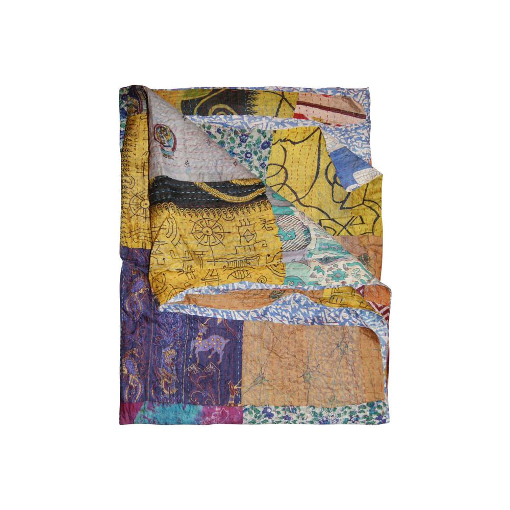 60" x 90" Silk Multicolor Throws - 358028. Picture 1