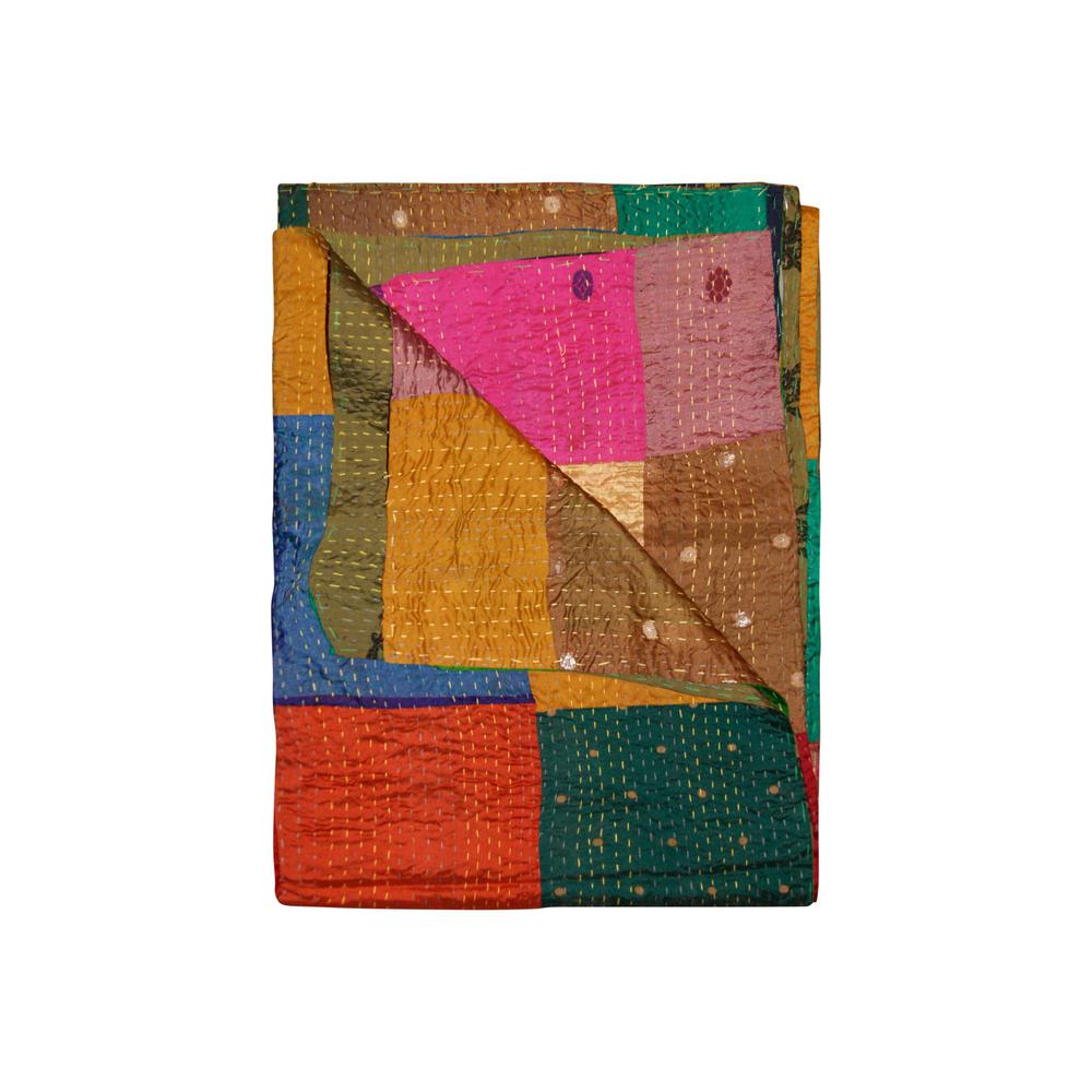 50" x 70" Silk Multicolor Throws - 358044. Picture 1