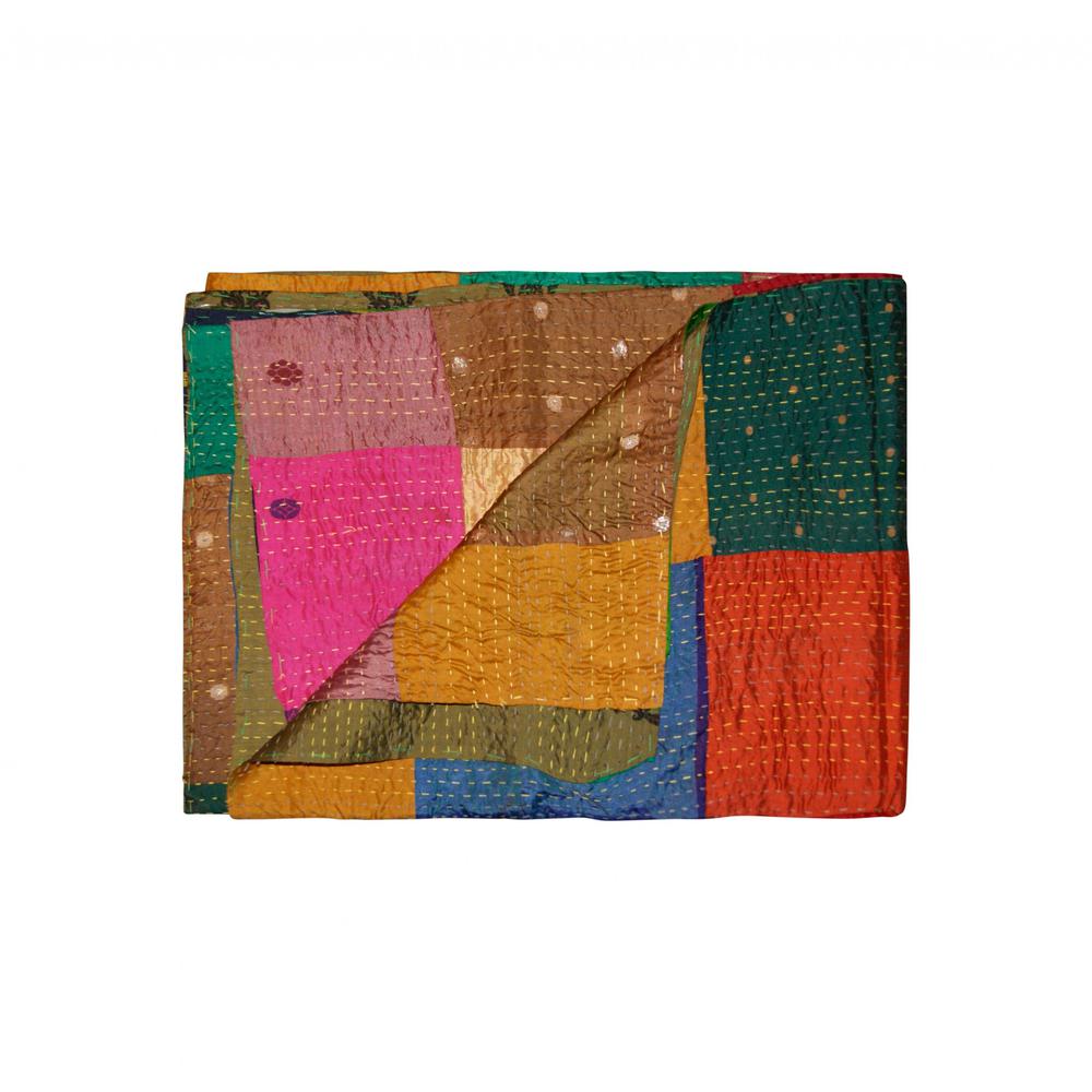 50" x 70" Silk Multicolor Throws - 358044. Picture 2