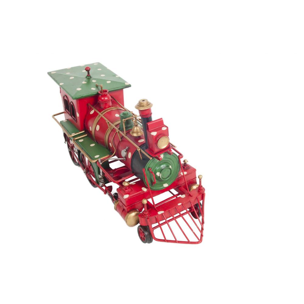 6" x 27.5" x 8.5"TinMetalHandmade Christmas Train Model - 364190. Picture 6