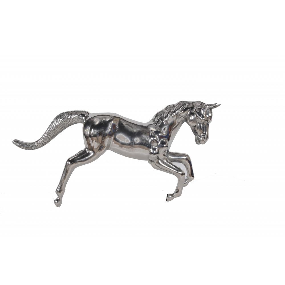 Large Silver Horse Statue - 364226. Picture 1