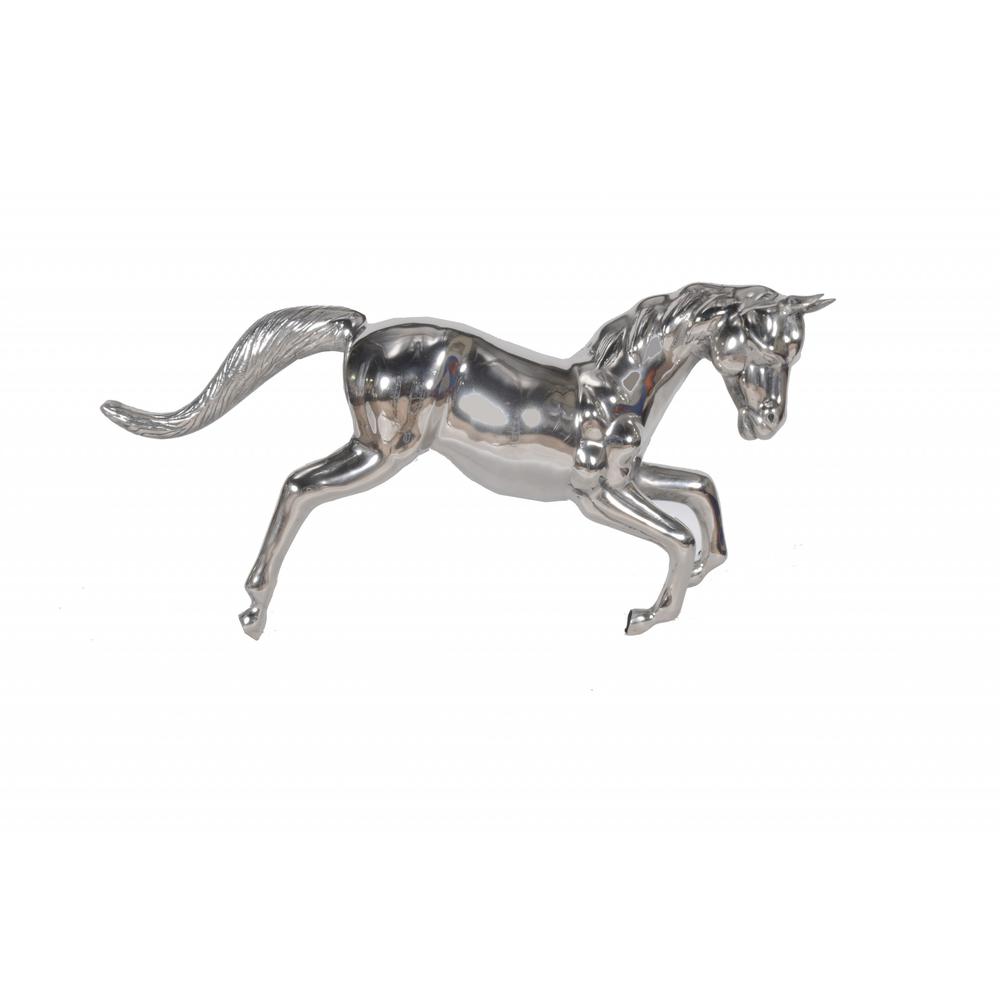 Large Silver Horse Statue - 364226. Picture 2