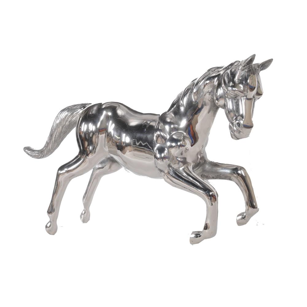 Large Silver Horse Statue - 364226. Picture 4