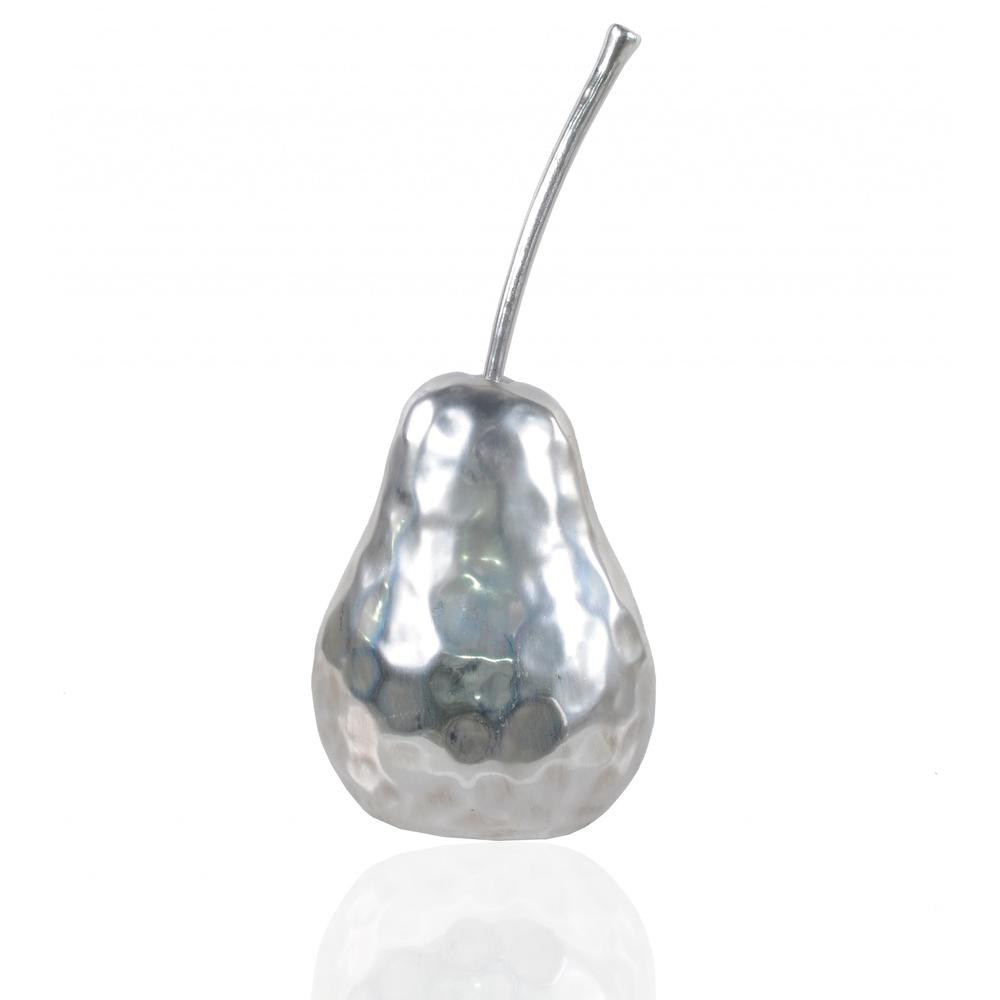 Delicious Hammered Finish Pear Statue - 364250. Picture 2
