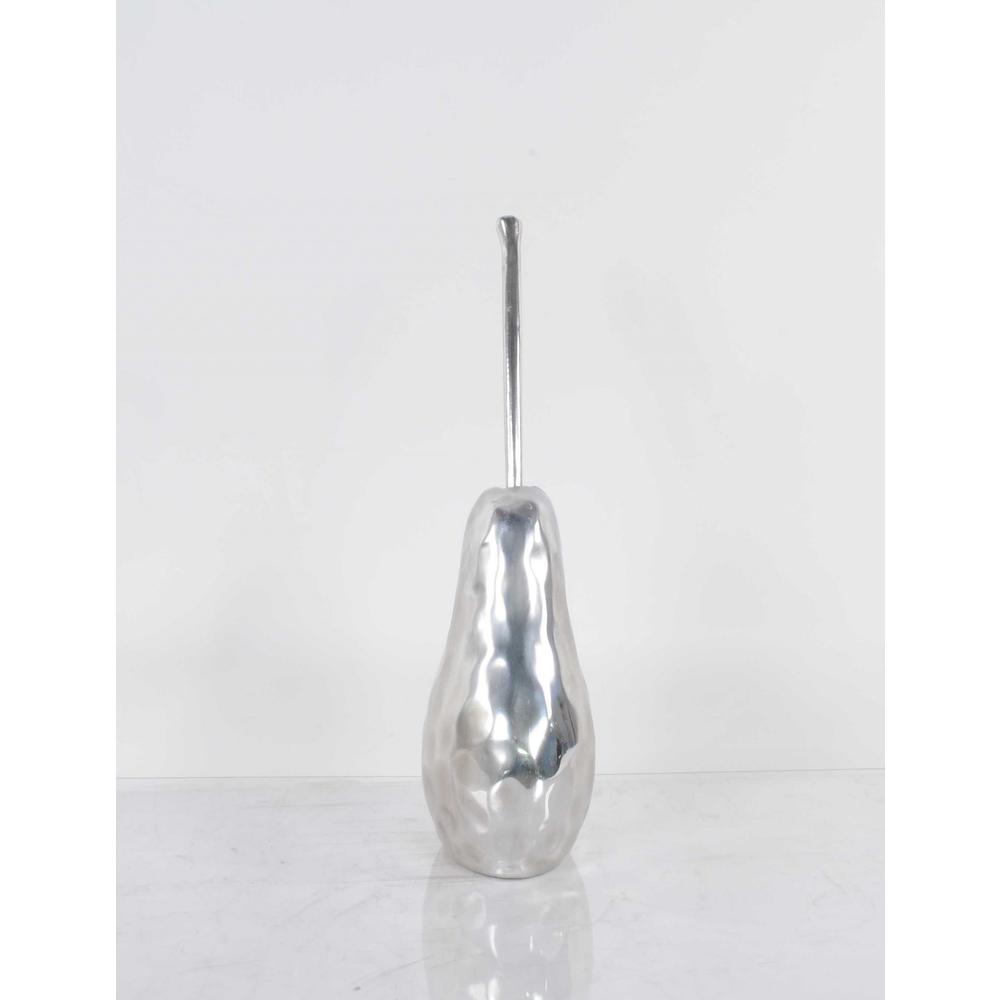 Delicious Hammered Finish Pear Statue - 364250. Picture 4