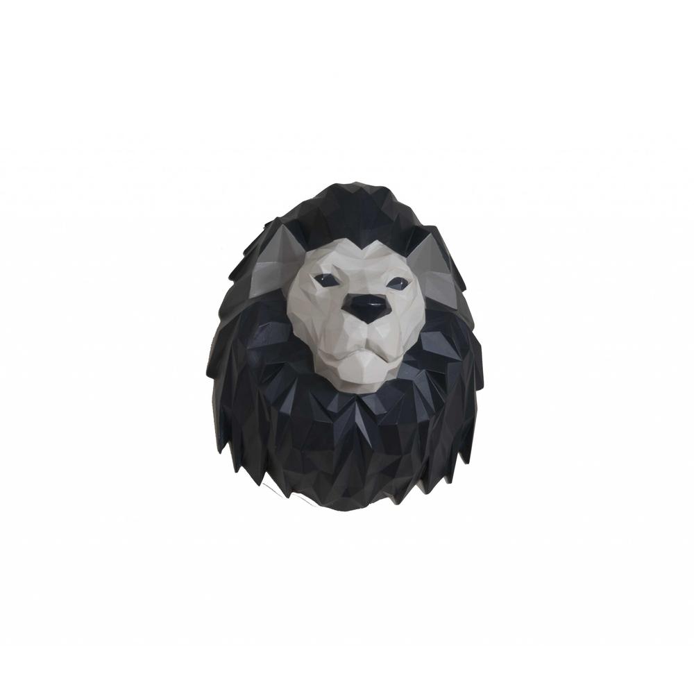 11.5" x 9.5" x 14" Origami Lion Head Wall Decoration - 364252. Picture 3