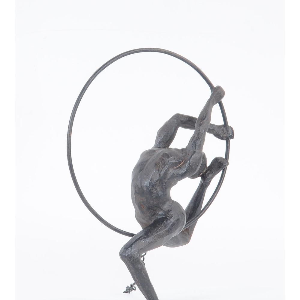 Athletic Man Hanging Ring Sculpture - 364258. Picture 4