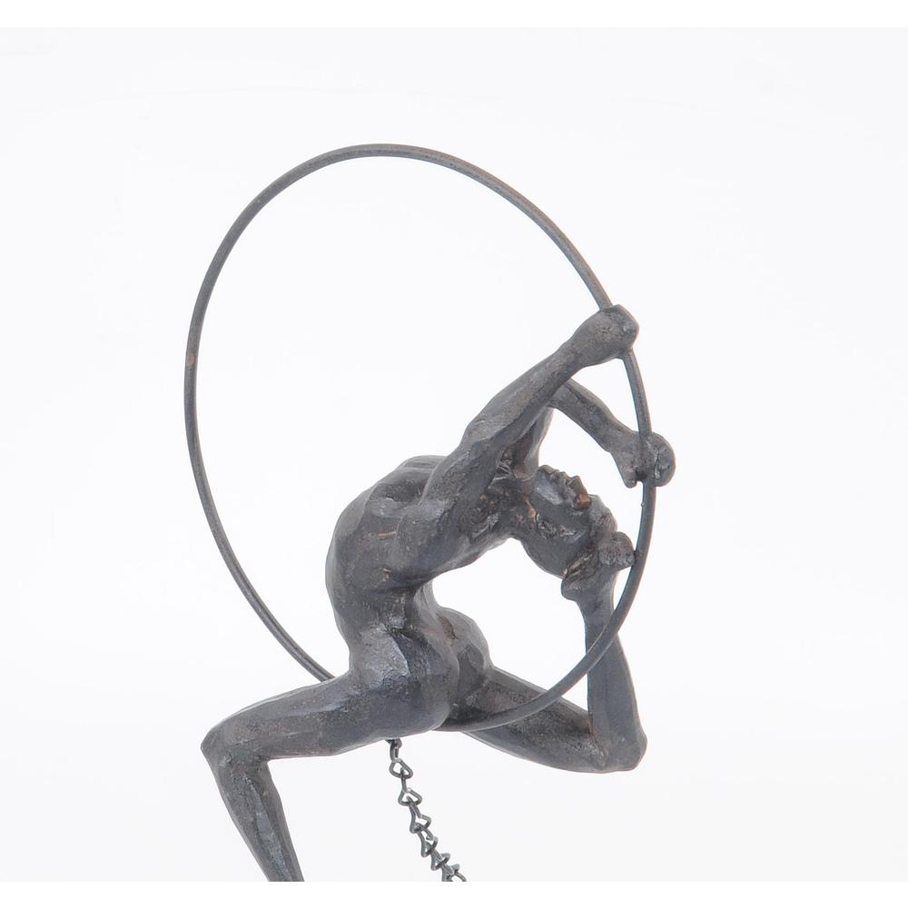 Athletic Man Hanging Ring Sculpture - 364258. Picture 5