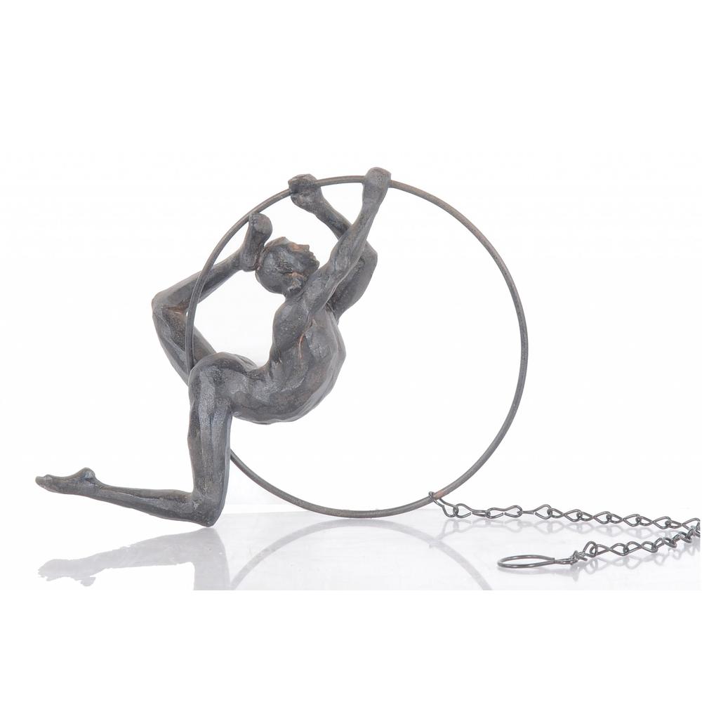 Athletic Man Hanging Ring Sculpture - 364258. Picture 6