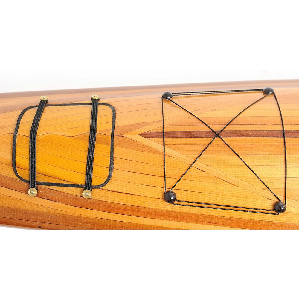 Rich Cedar Kayak Model Sculpture - 364270. Picture 6