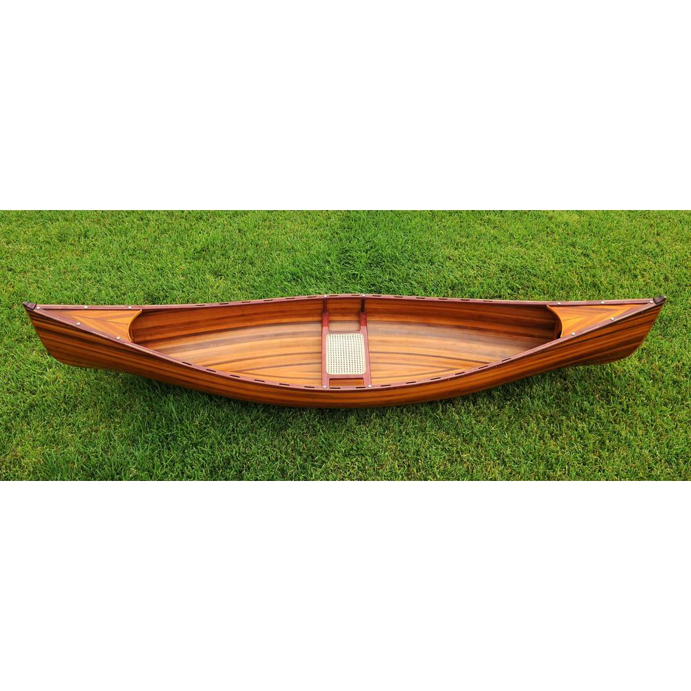 26.25" x 118.5" x 16" Wooden Canoe - 364276. Picture 1