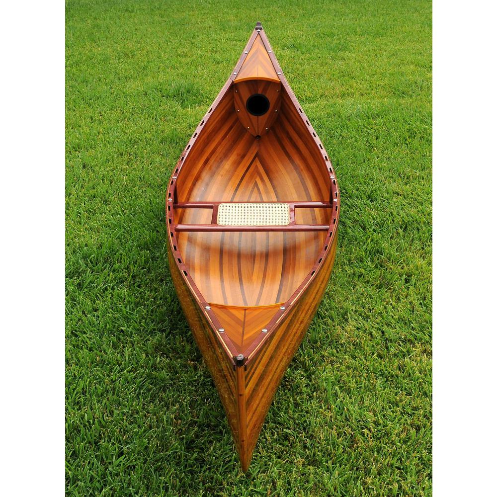26.25" x 118.5" x 16" Wooden Canoe - 364276. Picture 2